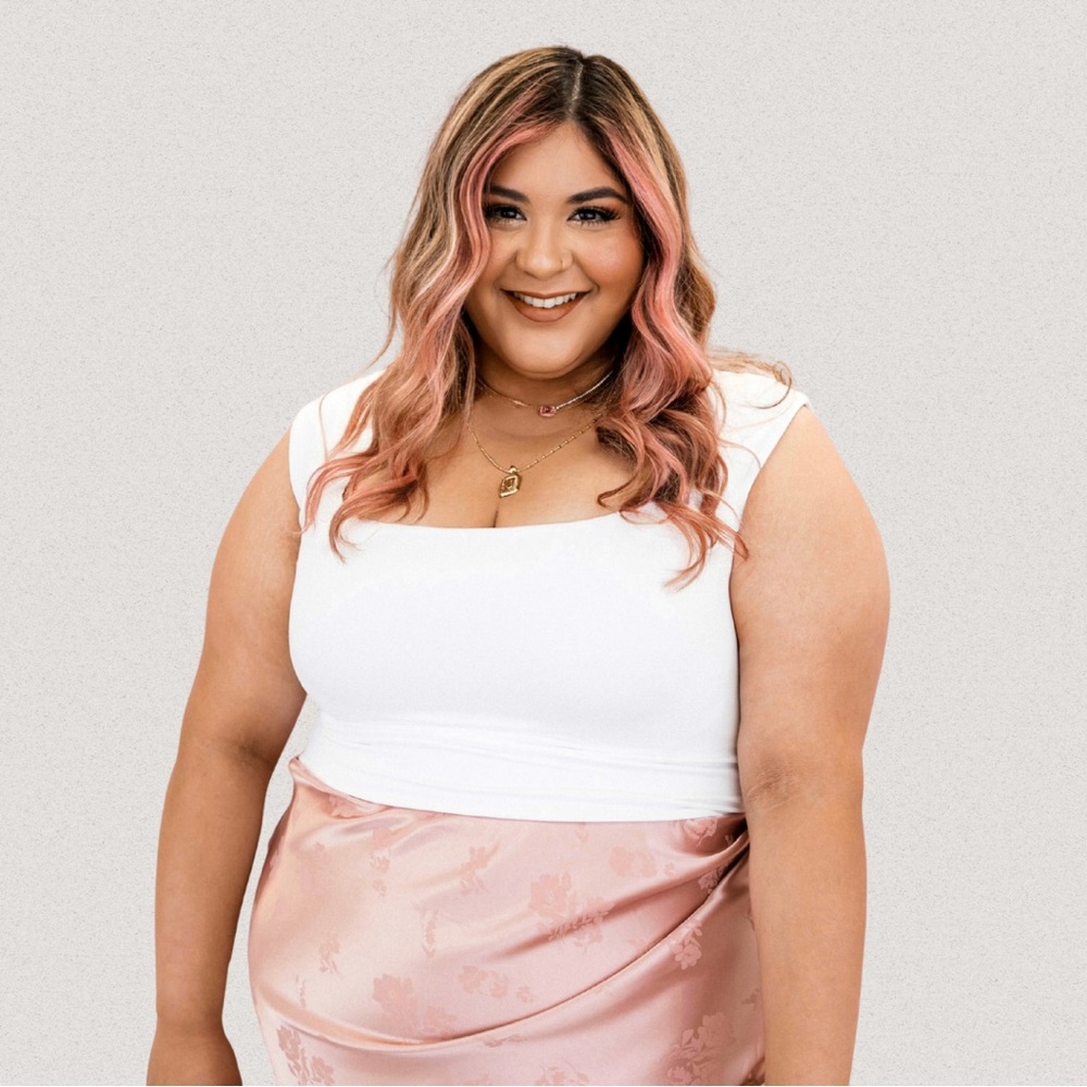 Square Neck Double Lined Crop Top